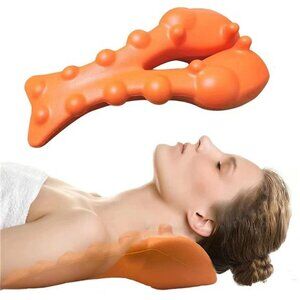 Trapezius Trigger Point Massager, Cervical Neck Traction Pillow Device
